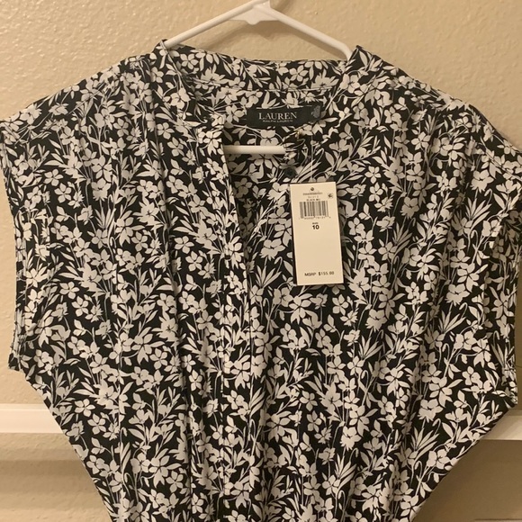 Lauren Ralph Lauren Dresses & Skirts - Lauren Ralph Lauren floral crepe sleeveless dress size 12.